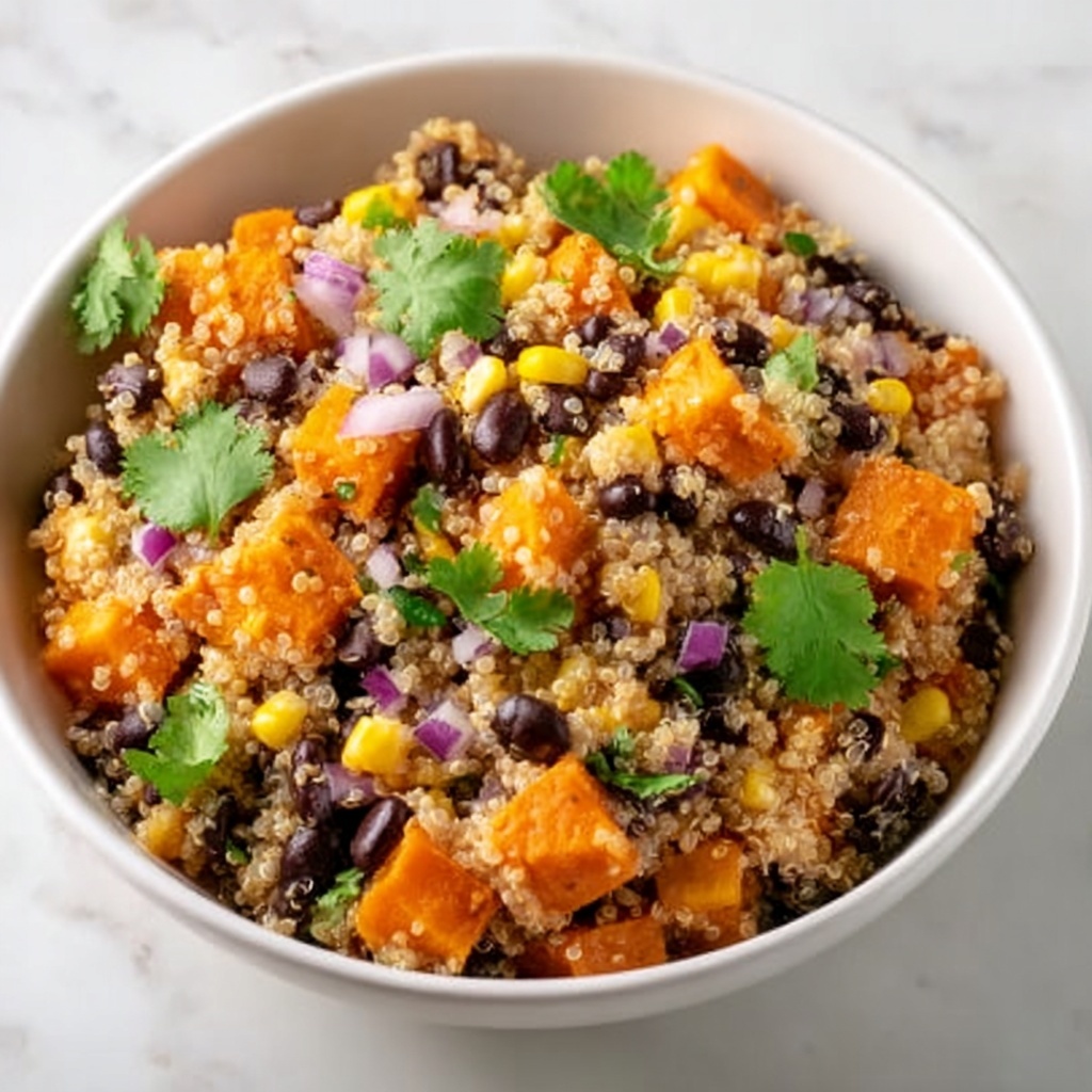 Roasted Sweet Potato Black Bean Quinoa Salad Recipe - Recipe Image