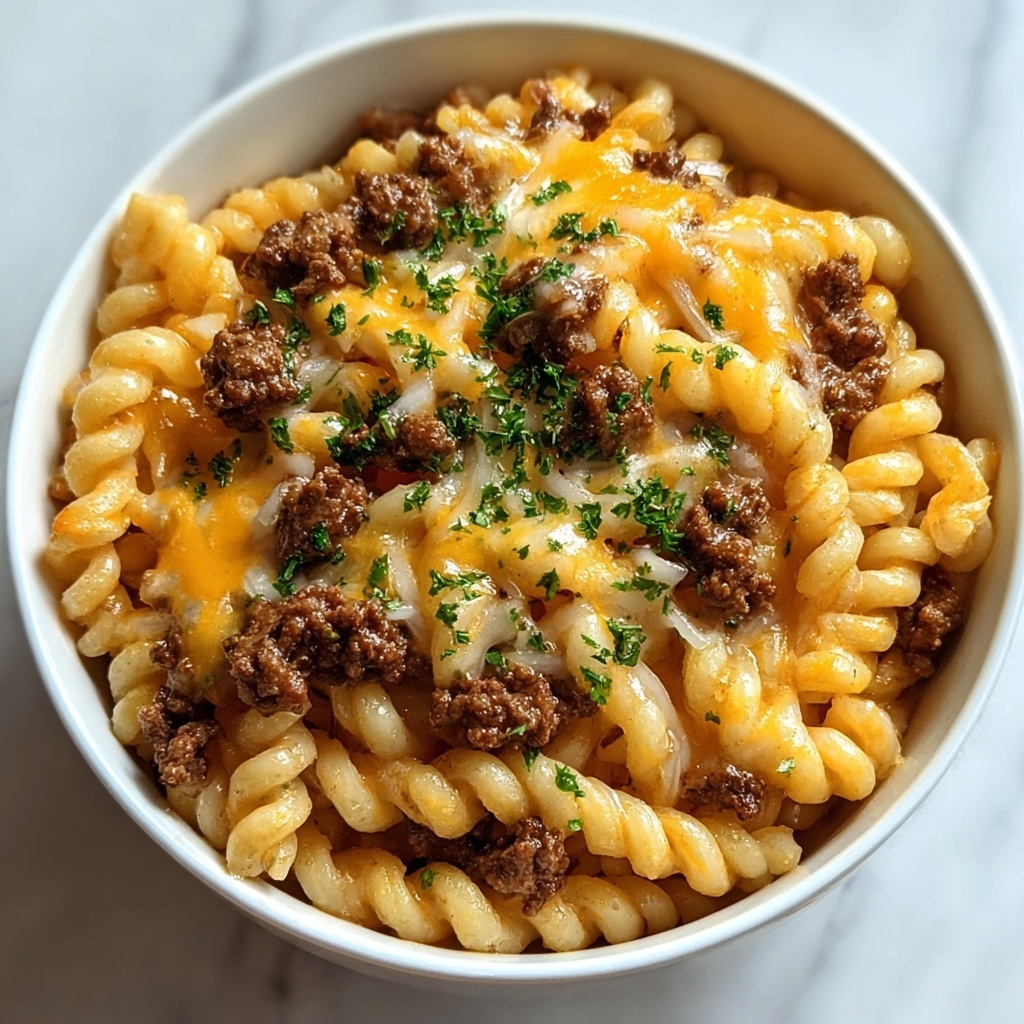 Loaded Cheeseburger Pasta: An Incredible Ultimate Recipe - Recipe Image