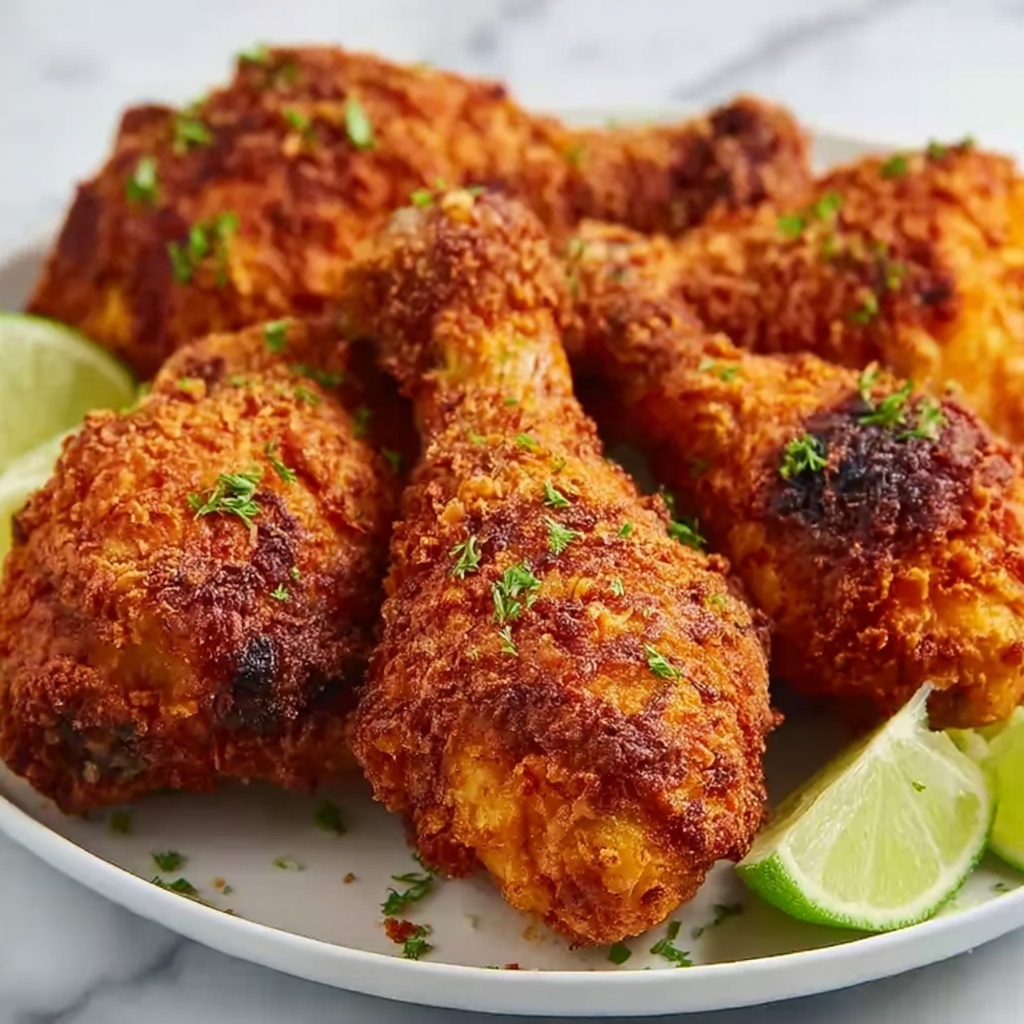Pollo Campero-Style Air Fryer Fried Chicken Recipe - Recipe Image