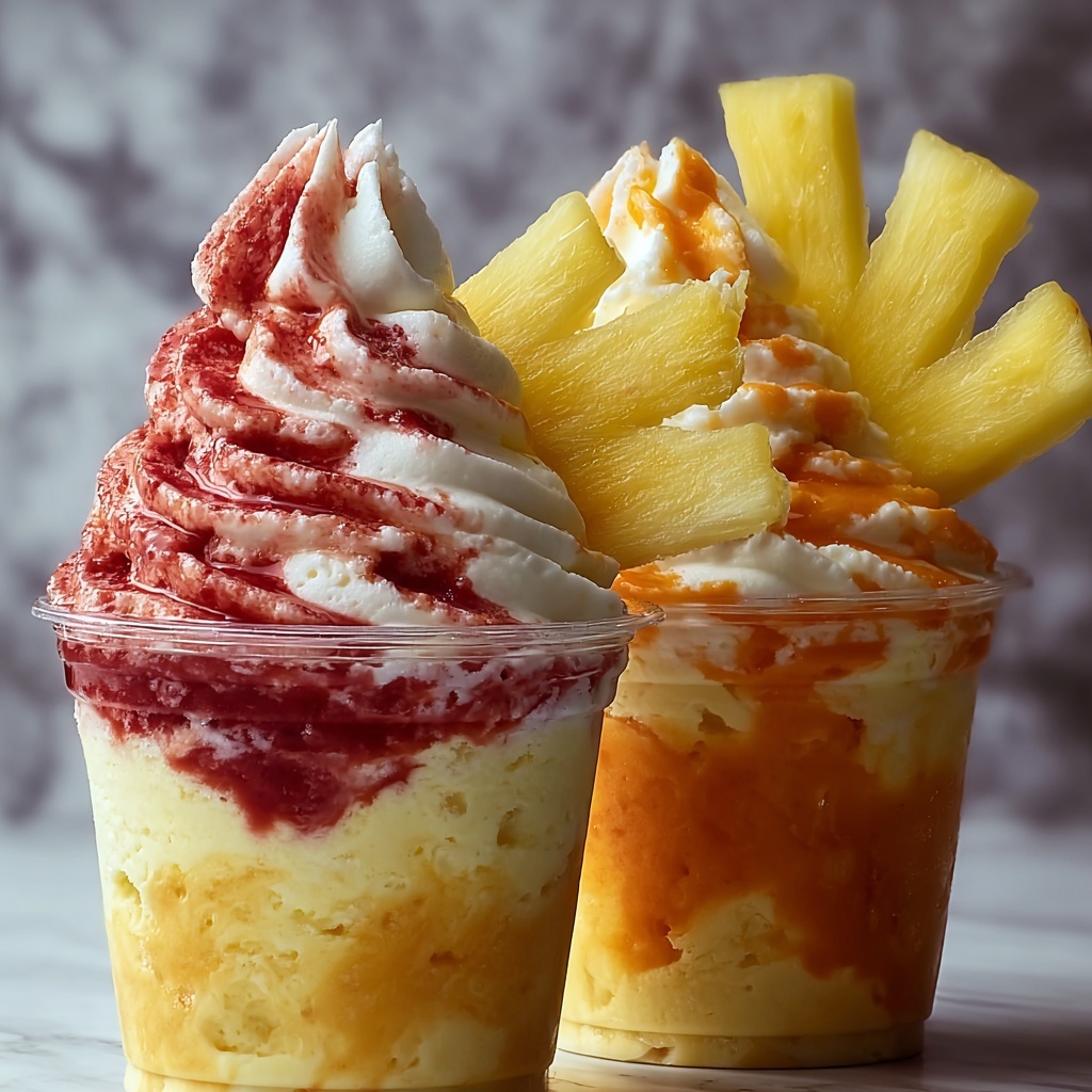 How to Make the Perfect Pineapple Strawberry Swirled Frappuccino Recipe - Recipe Image
