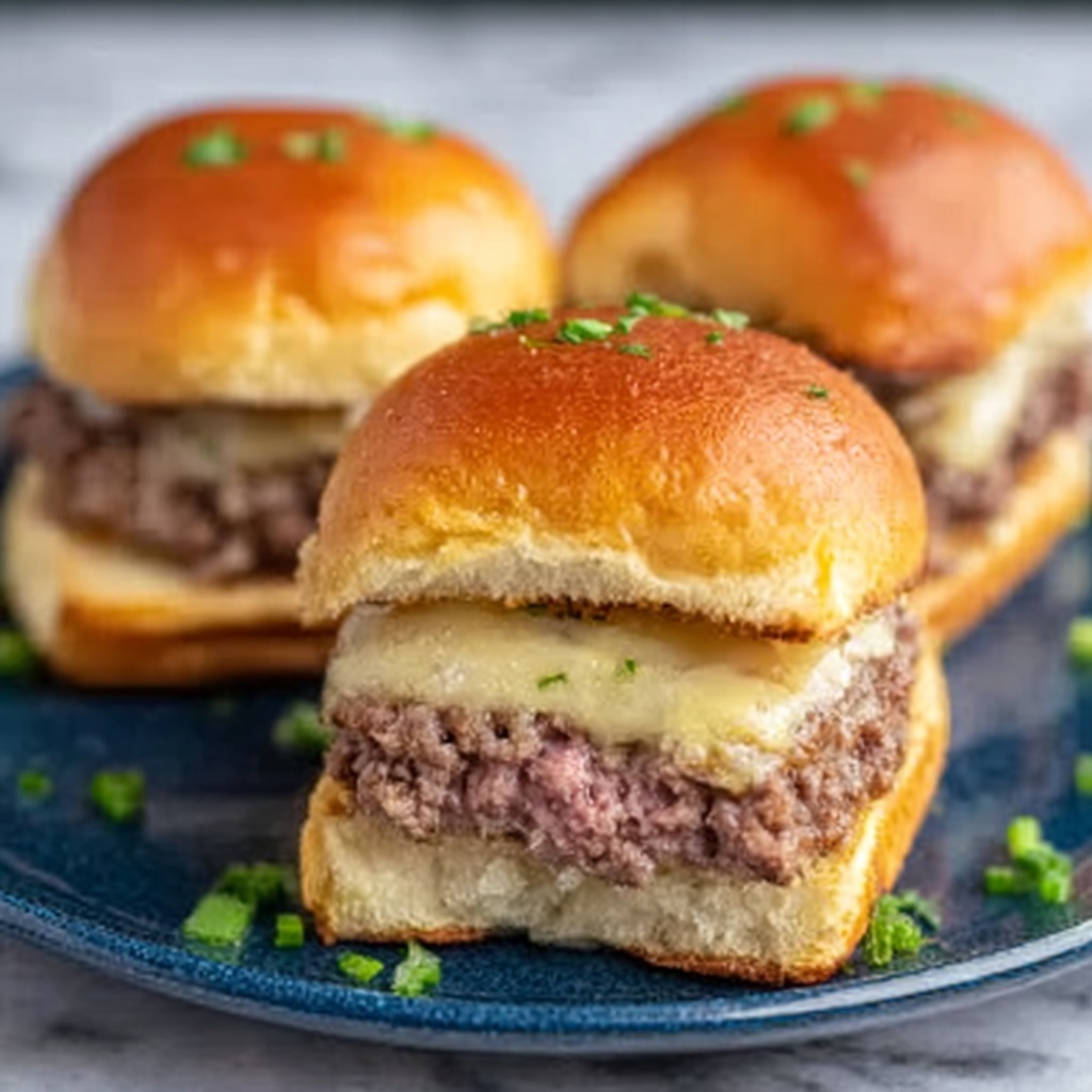 Roast Beef Sliders with Caramelized Onions and Horseradish Recipe - Recipe Image