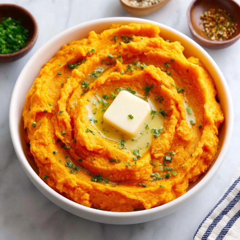 Easy Mashed Sweet Potatoes with Maple and Parsley Recipe