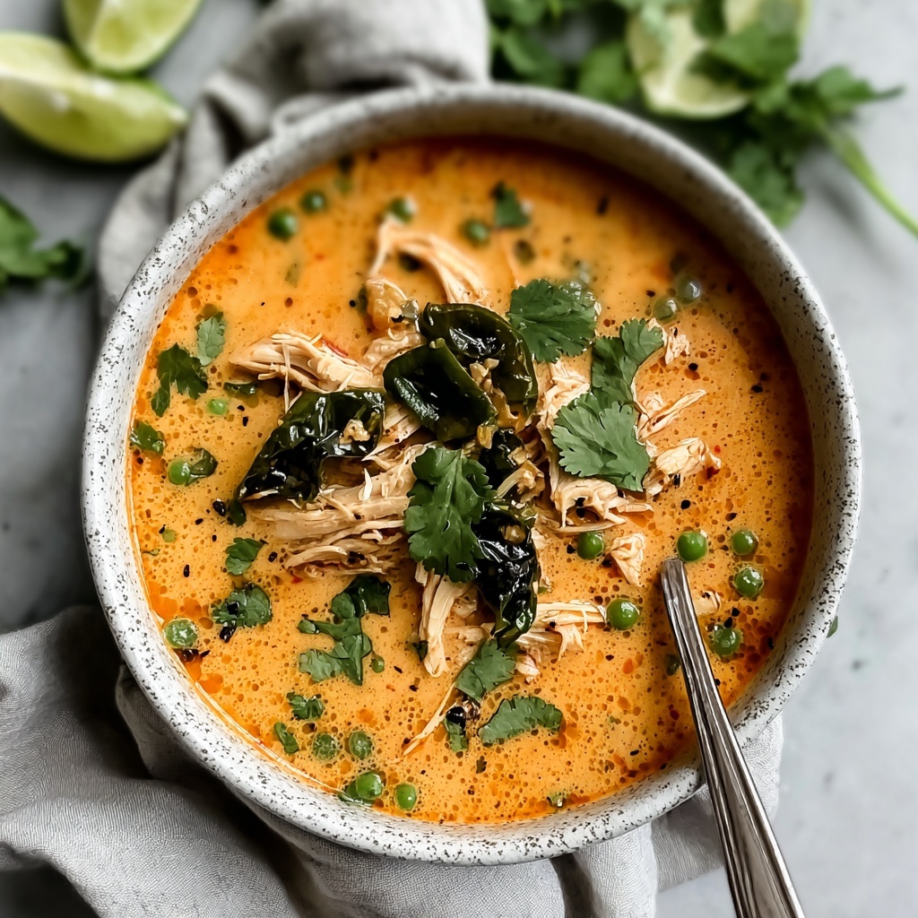 Chicken Poblano Soup: 30-Minute Cozy Dinner Delight Recipe - Recipe Image