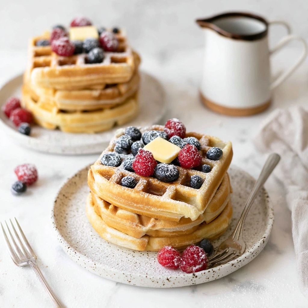 Sourdough Waffles Recipe - Recipe Image