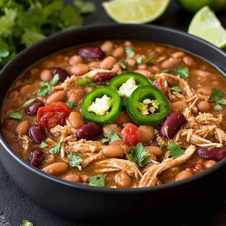 Hearty Jalapeño Beans with Shredded Chicken in No Time Recipe