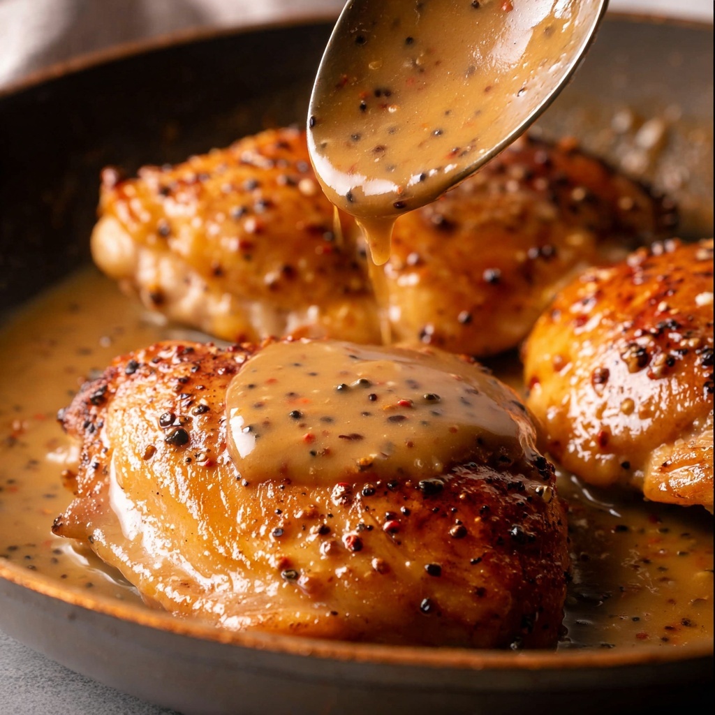 JB's Chicken au Poivre with Creamy Peppercorn Sauce Recipe - Recipe Image