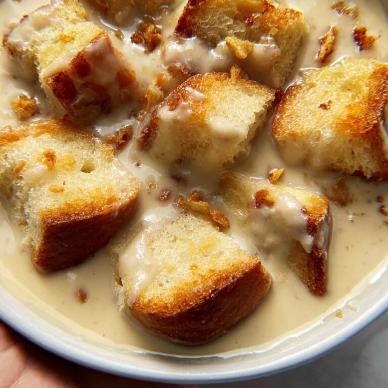 Grandma’s Old-Fashioned Bread Pudding with Vanilla Sauce Recipe