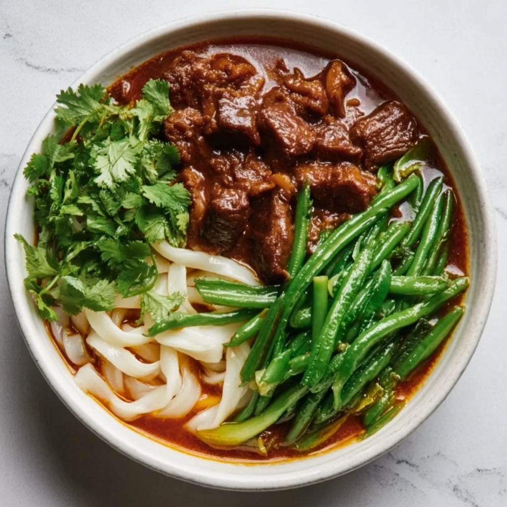 Slow-Cooker Beef Curry with Coconut, Green Beans, and Spinach Recipe - Recipe Image