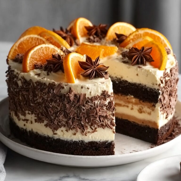 Chocolate Orange Cheesecake Layer Cake Recipe