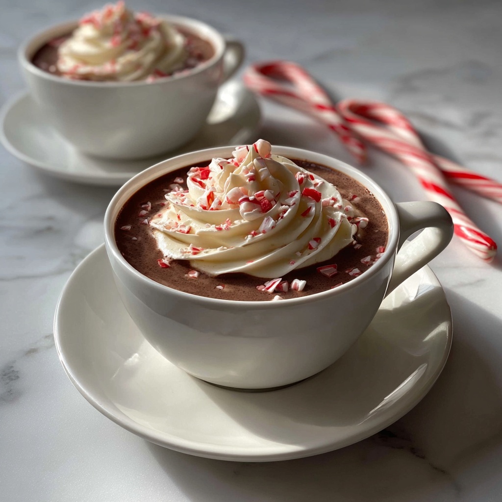 Rich Peppermint Hot Chocolate Recipe - Recipe Image